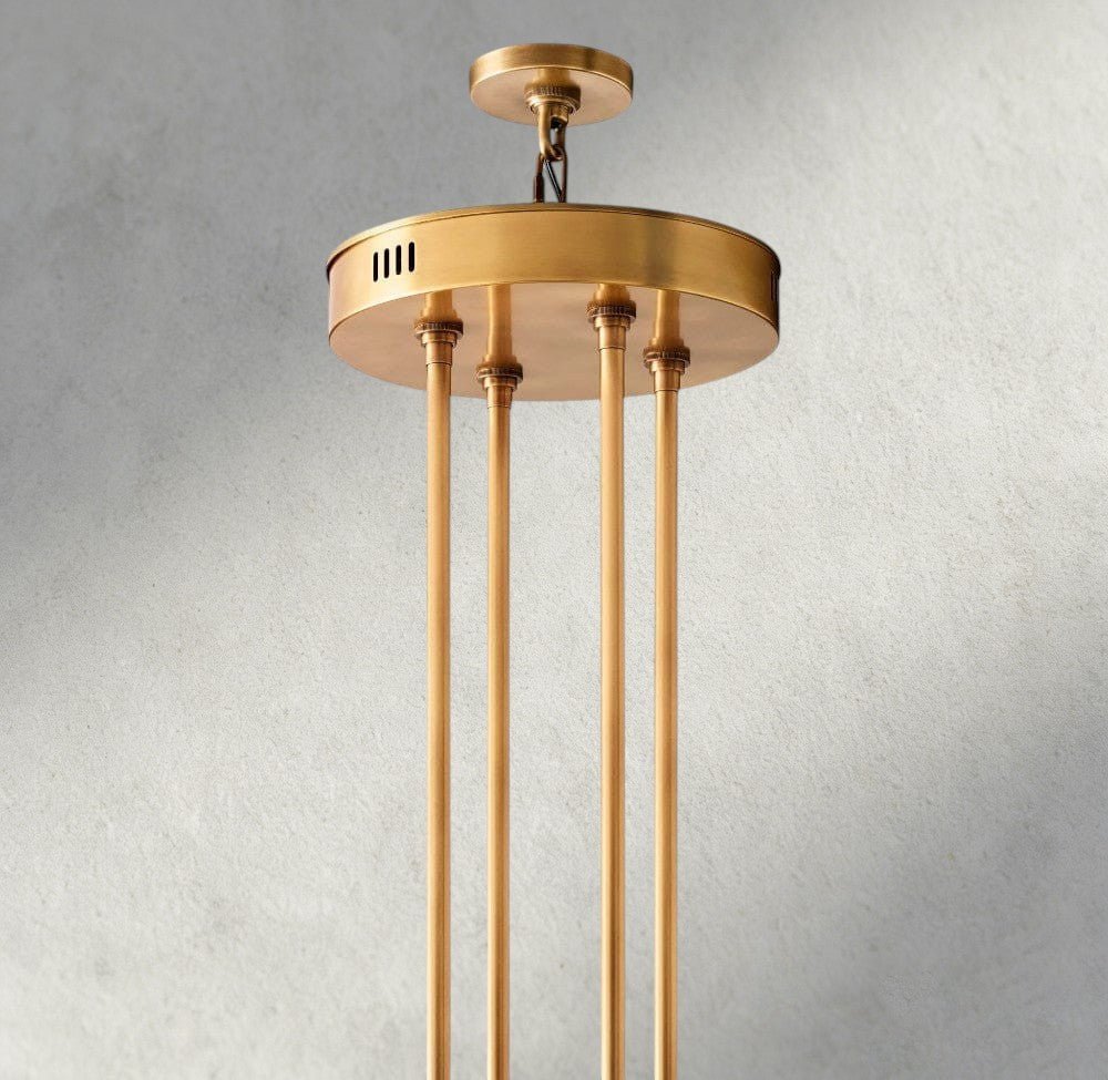 Avecho LED Round Two - Tier Chandelier 60" - Cyran Lamps