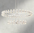Avecho LED Round Two - Tier Chandelier 60" - Cyran Lamps