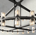 Avecho LED Round Two - Tier Chandelier 60" - Cyran Lamps