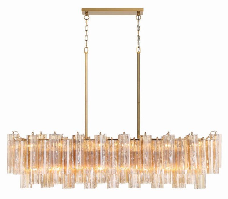 Ayla Linear 14 - Light Chandelier - Cyran Lamps