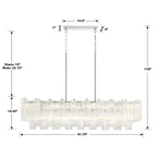 Ayla Linear 14 - Light Chandelier - Cyran Lamps