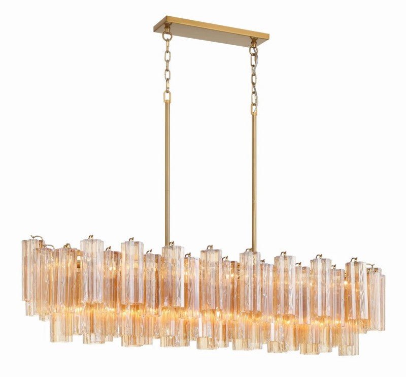 Ayla Linear 14 - Light Chandelier - Cyran Lamps