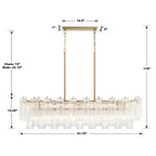 Ayla Linear 14 - Light Chandelier - Cyran Lamps