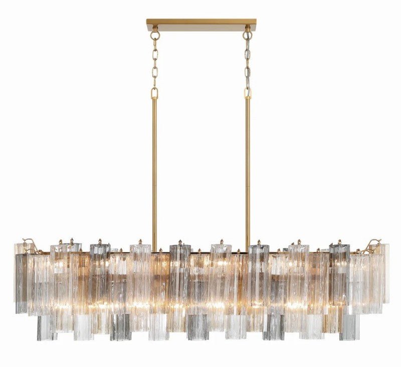 Ayla Linear 14 - Light Chandelier - Cyran Lamps