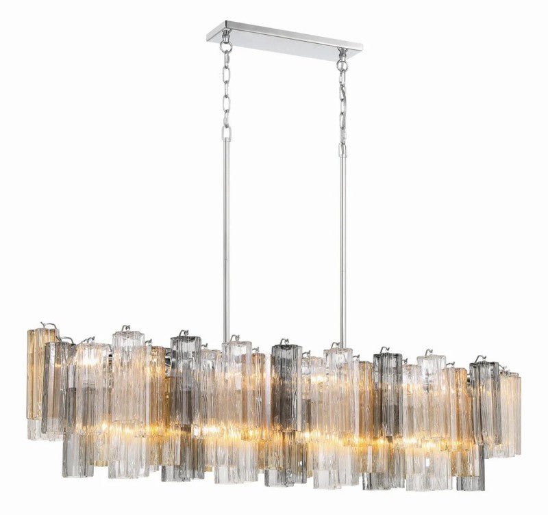 Ayla Linear 14 - Light Chandelier - Cyran Lamps