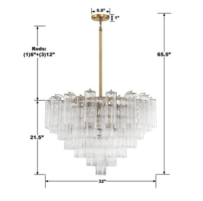 Ayla Round 16 - Light Chandelier - Cyran Lamps