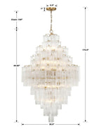 Ayla Tiered 20 - Light Chandelier - Cyran Lamps