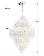 Ayla Tiered 20 - Light Chandelier - Cyran Lamps