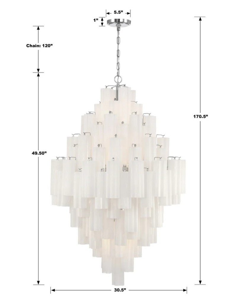 Ayla Tiered 20 - Light Chandelier - Cyran Lamps