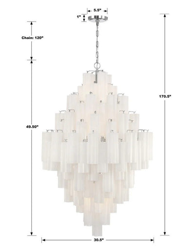 Ayla Tiered 20 - Light Chandelier - Cyran Lamps