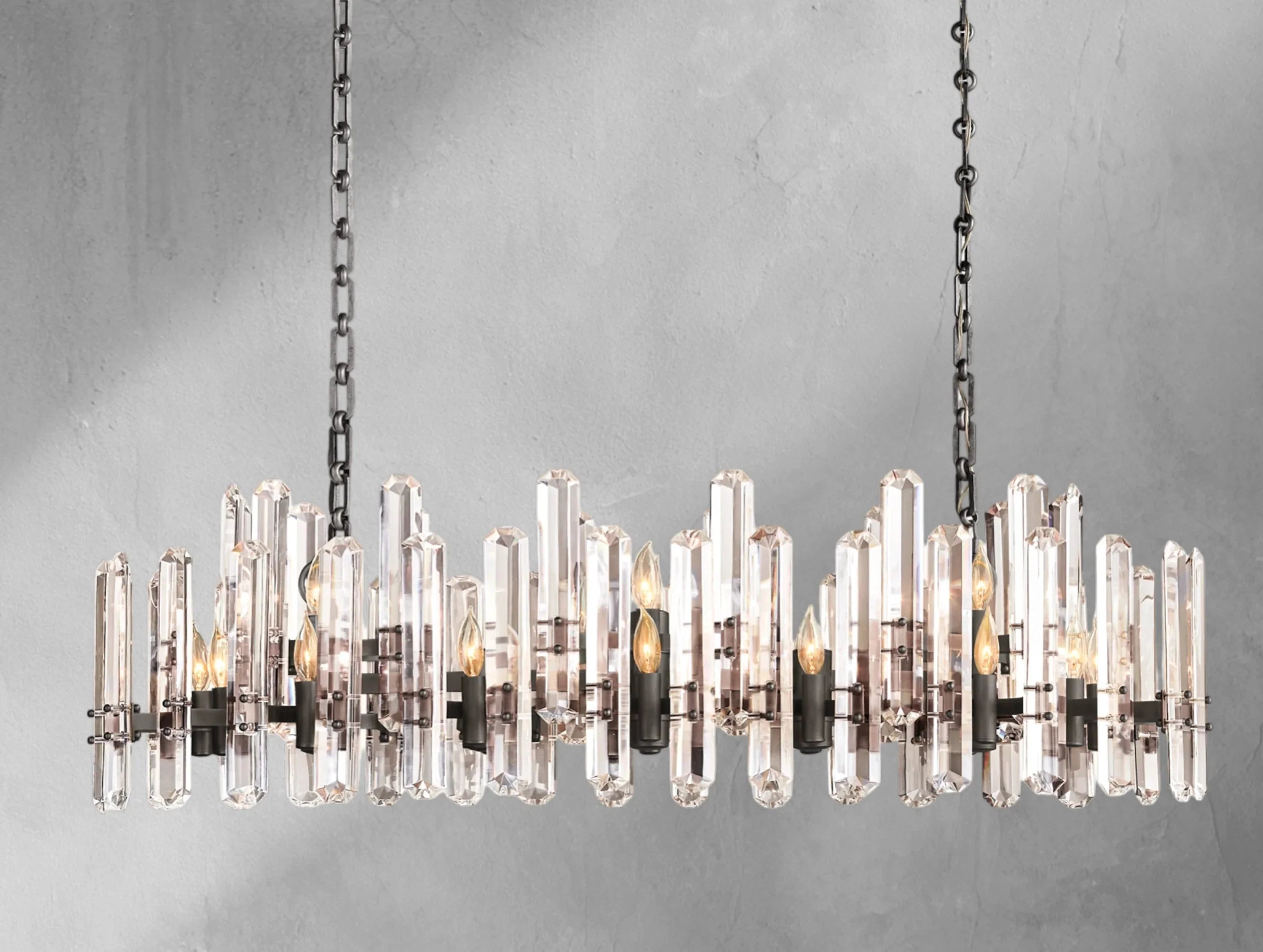 Baingham Linear Chandelier - Cyran Lamps