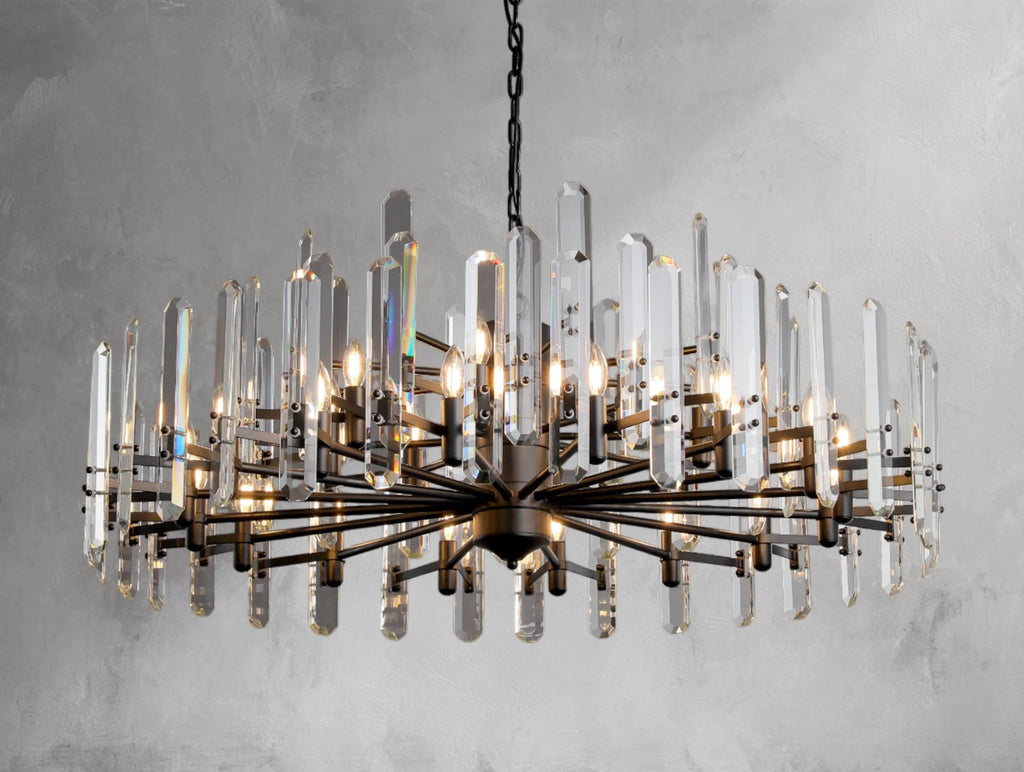 Baingham Round Chandelier - Cyran Lamps