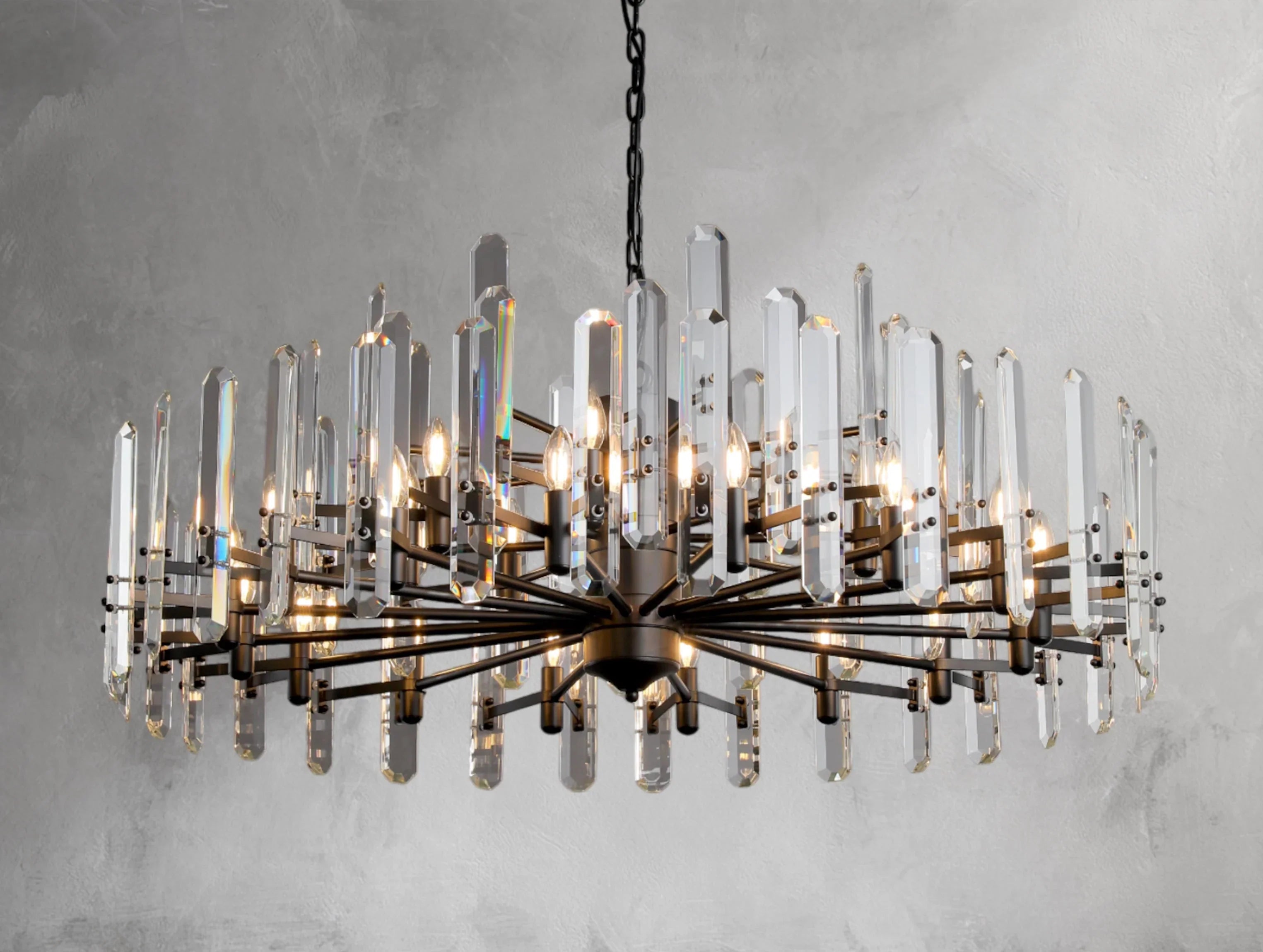 Baingham Round Chandelier - Cyran Lamps
