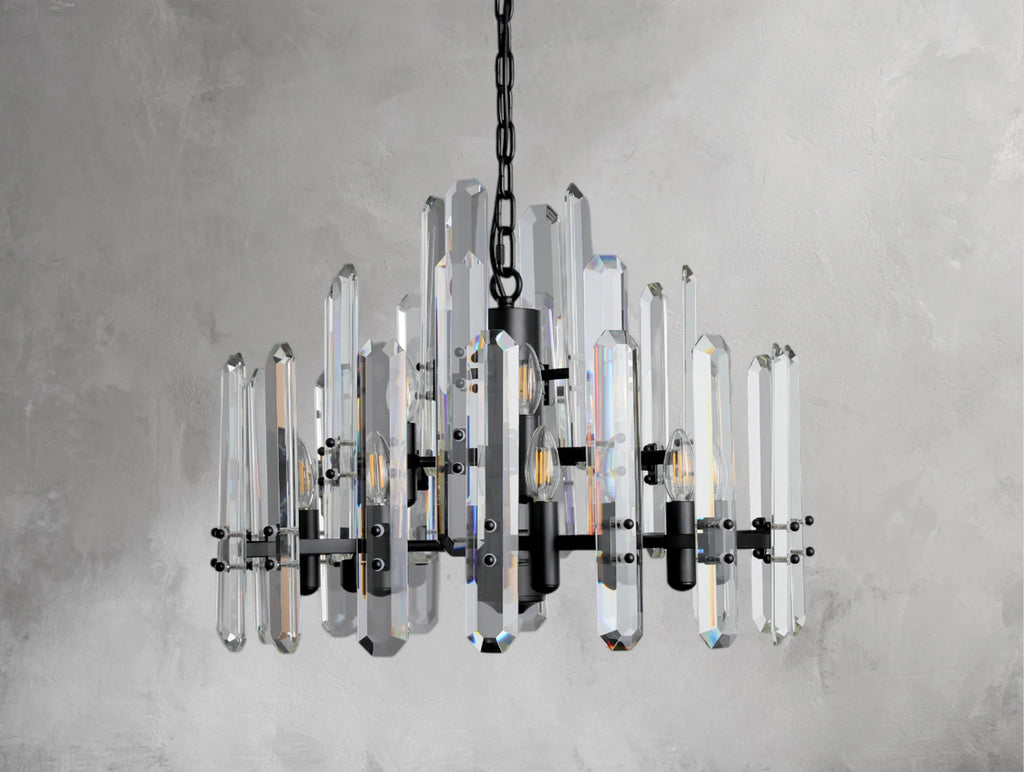 Baingham Round Chandelier - Cyran Lamps
