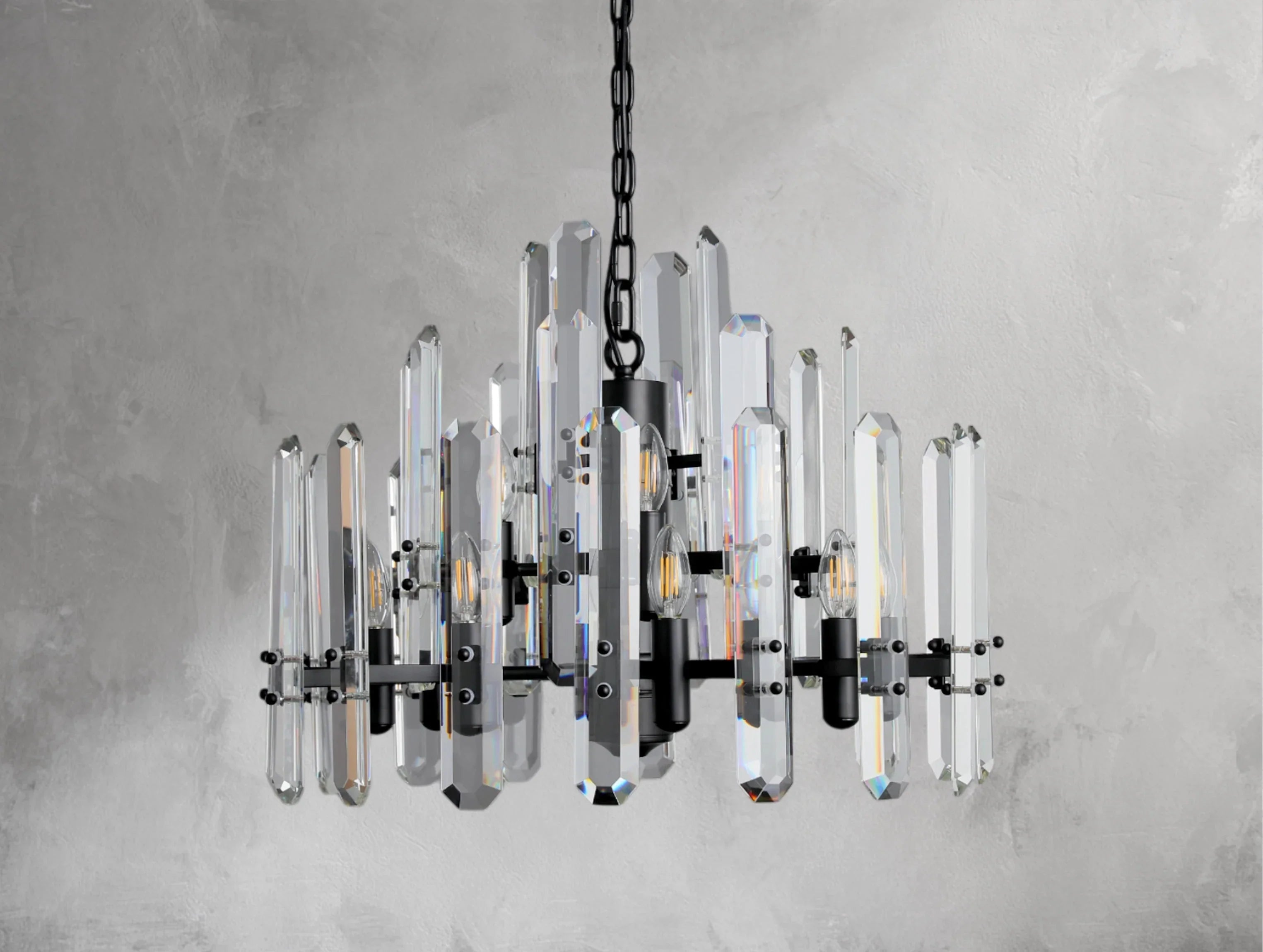 Baingham Round Chandelier - Cyran Lamps