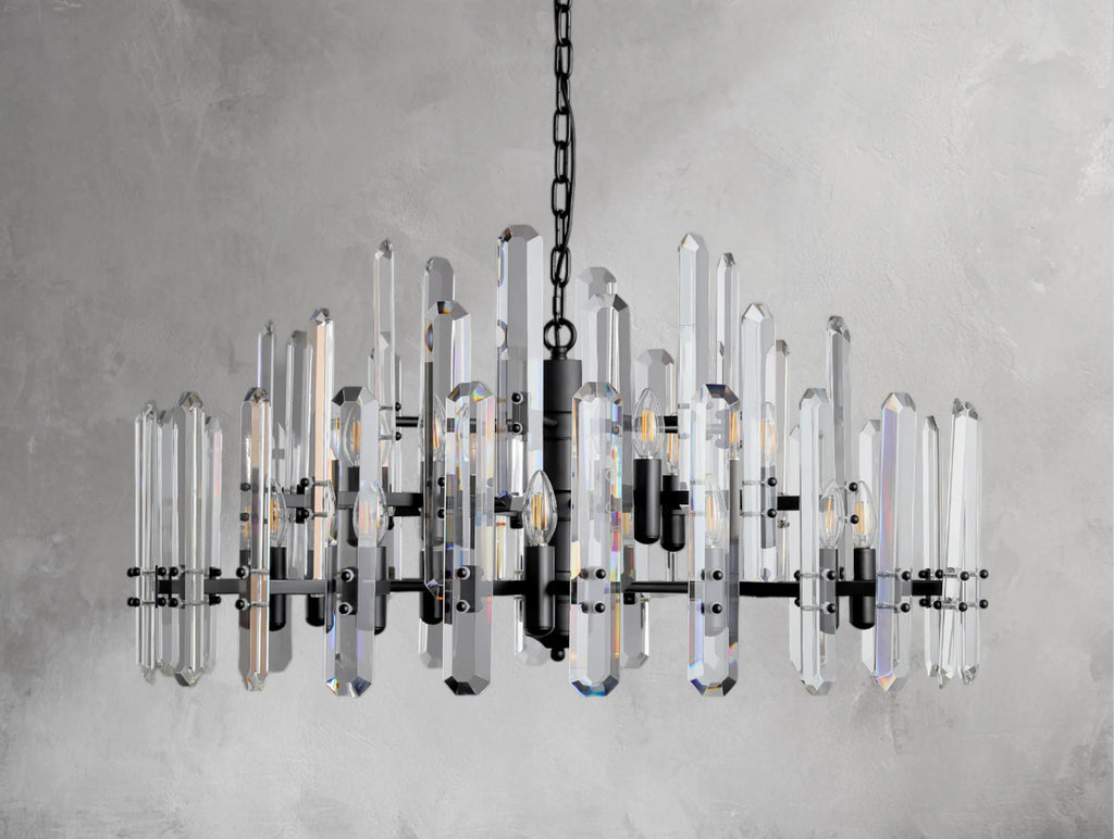 Baingham Round Chandelier - Cyran Lamps