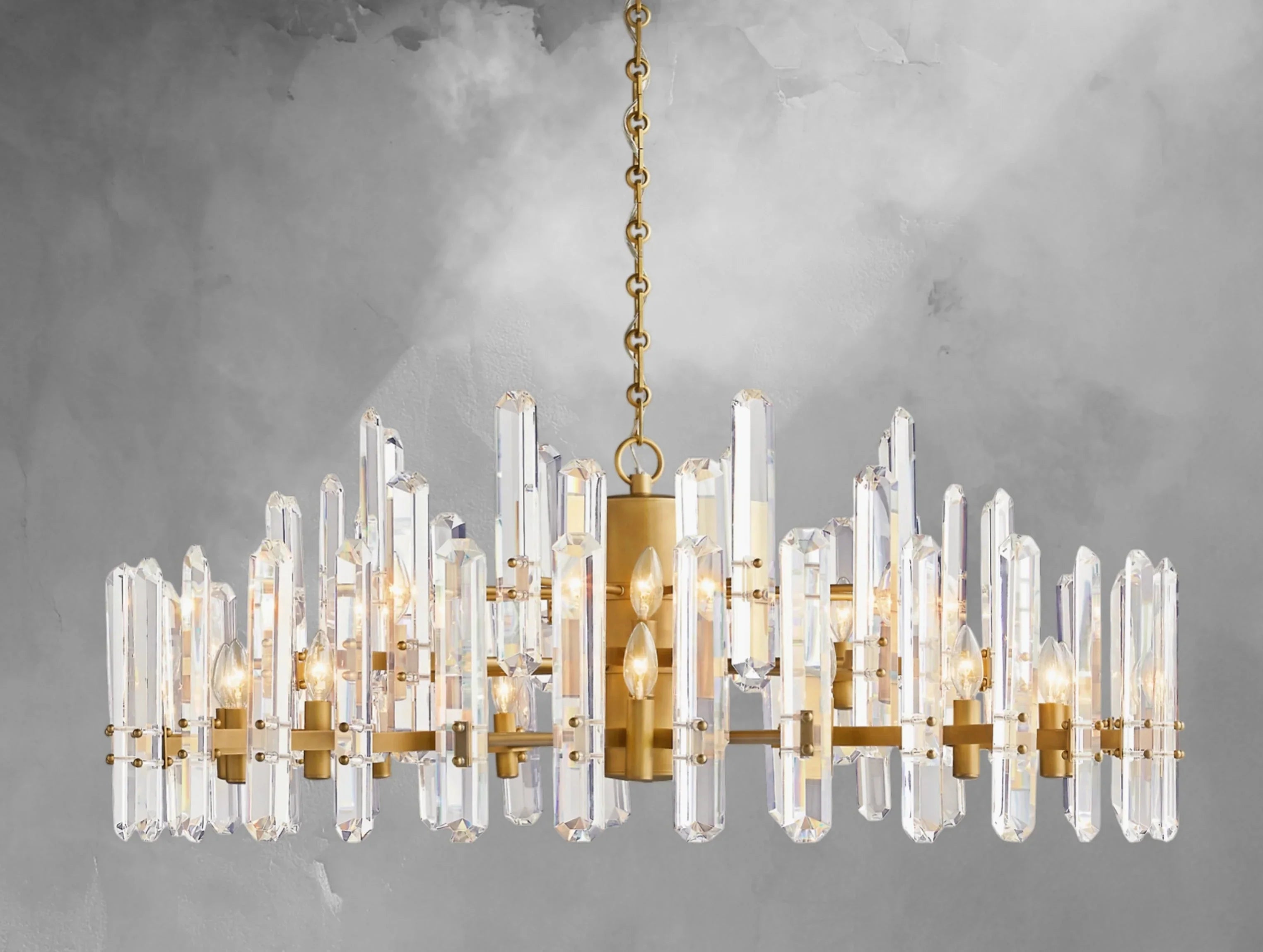 Baingham Round Chandelier - Cyran Lamps