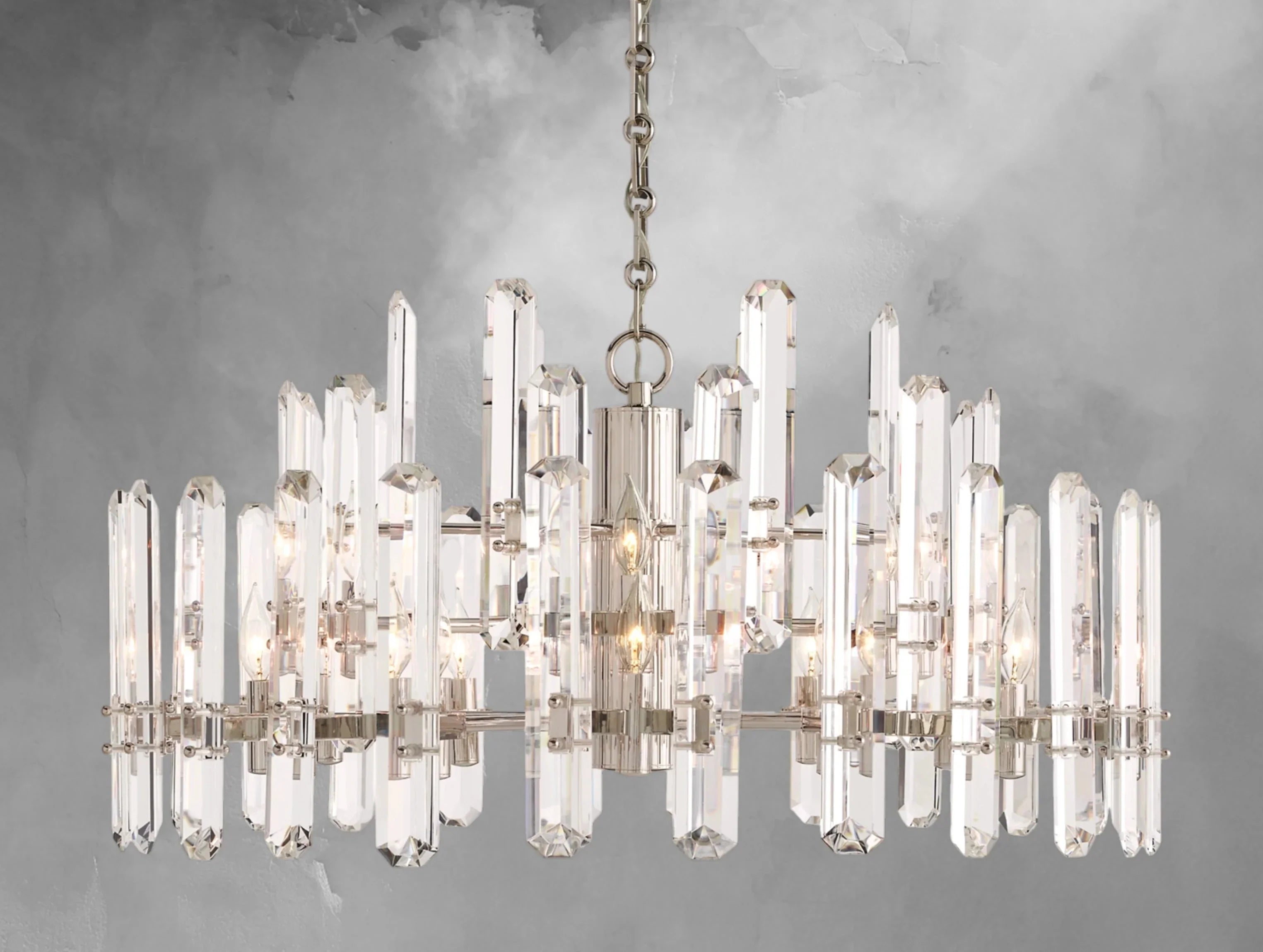 Baingham Round Chandelier - Cyran Lamps