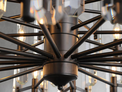 Baingham Round Chandelier - Cyran Lamps