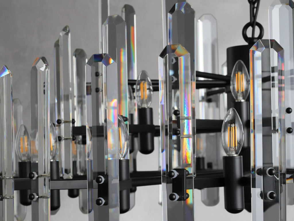 Baingham Round Chandelier - Cyran Lamps