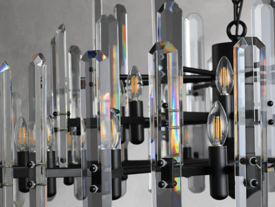 Baingham Round Chandelier - Cyran Lamps