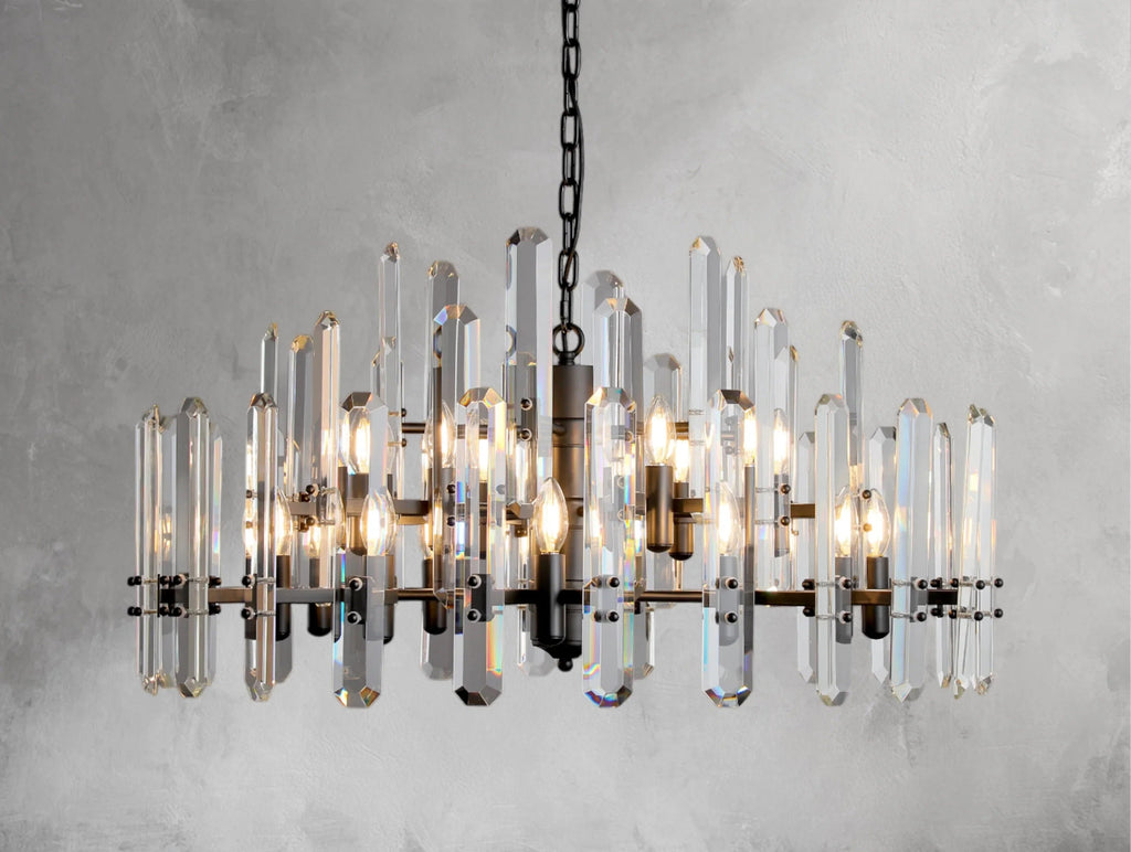 Baingham Round Chandelier - Cyran Lamps