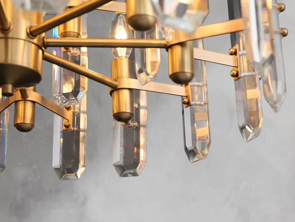Baingham Round Chandelier - Cyran Lamps