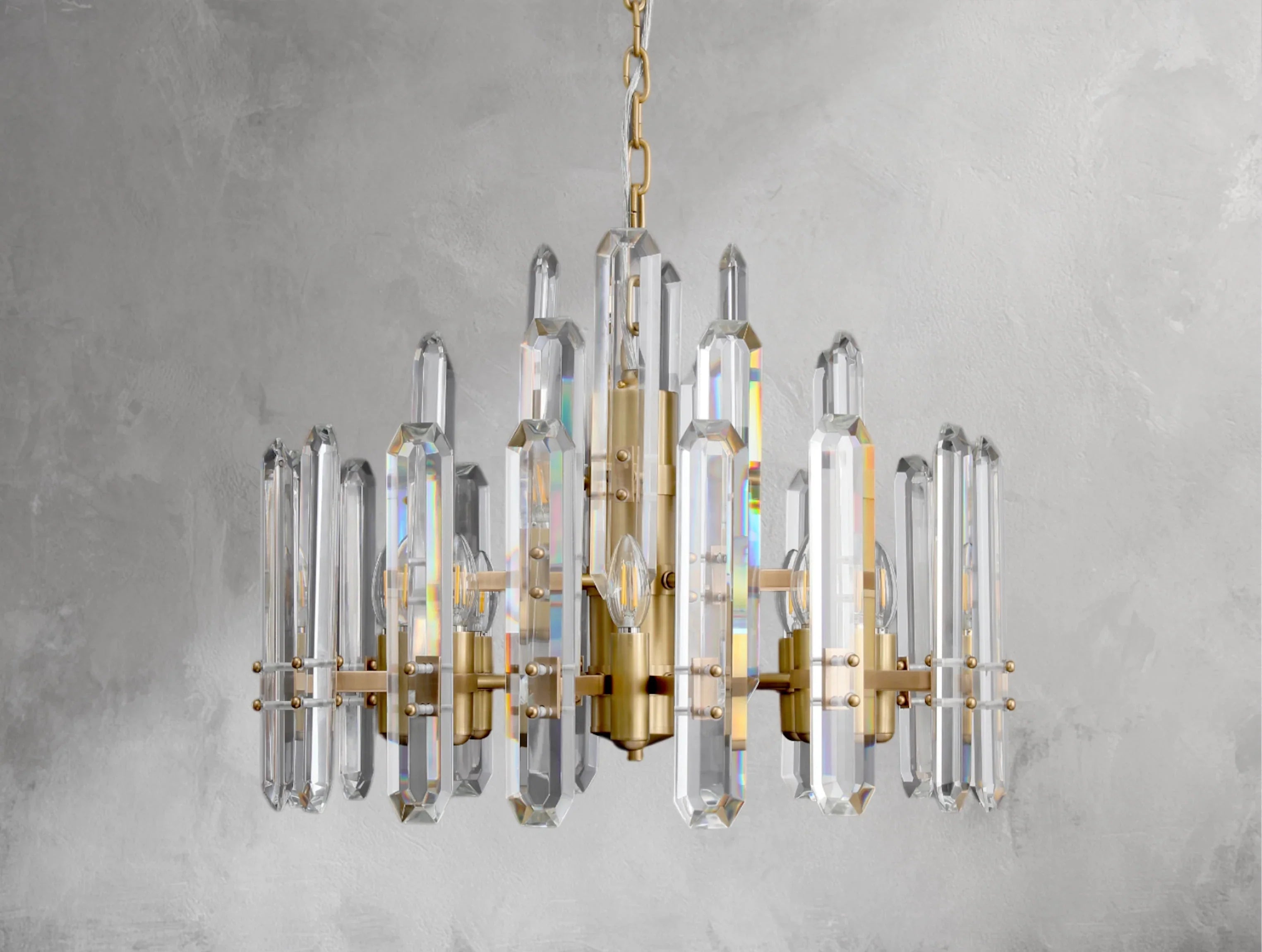 Baingham Round Chandelier - Cyran Lamps