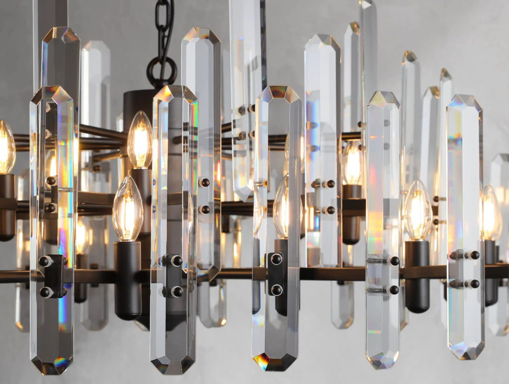 Baingham Round Chandelier - Cyran Lamps