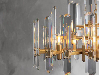 Baingham Round Chandelier - Cyran Lamps