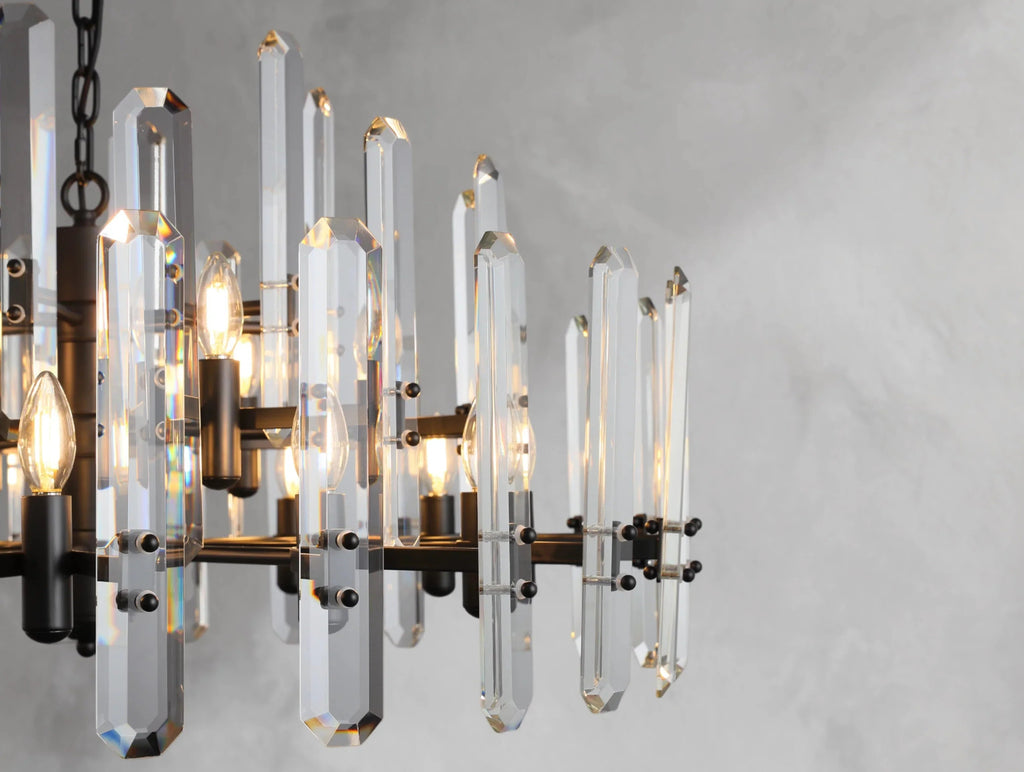 Baingham Round Chandelier - Cyran Lamps