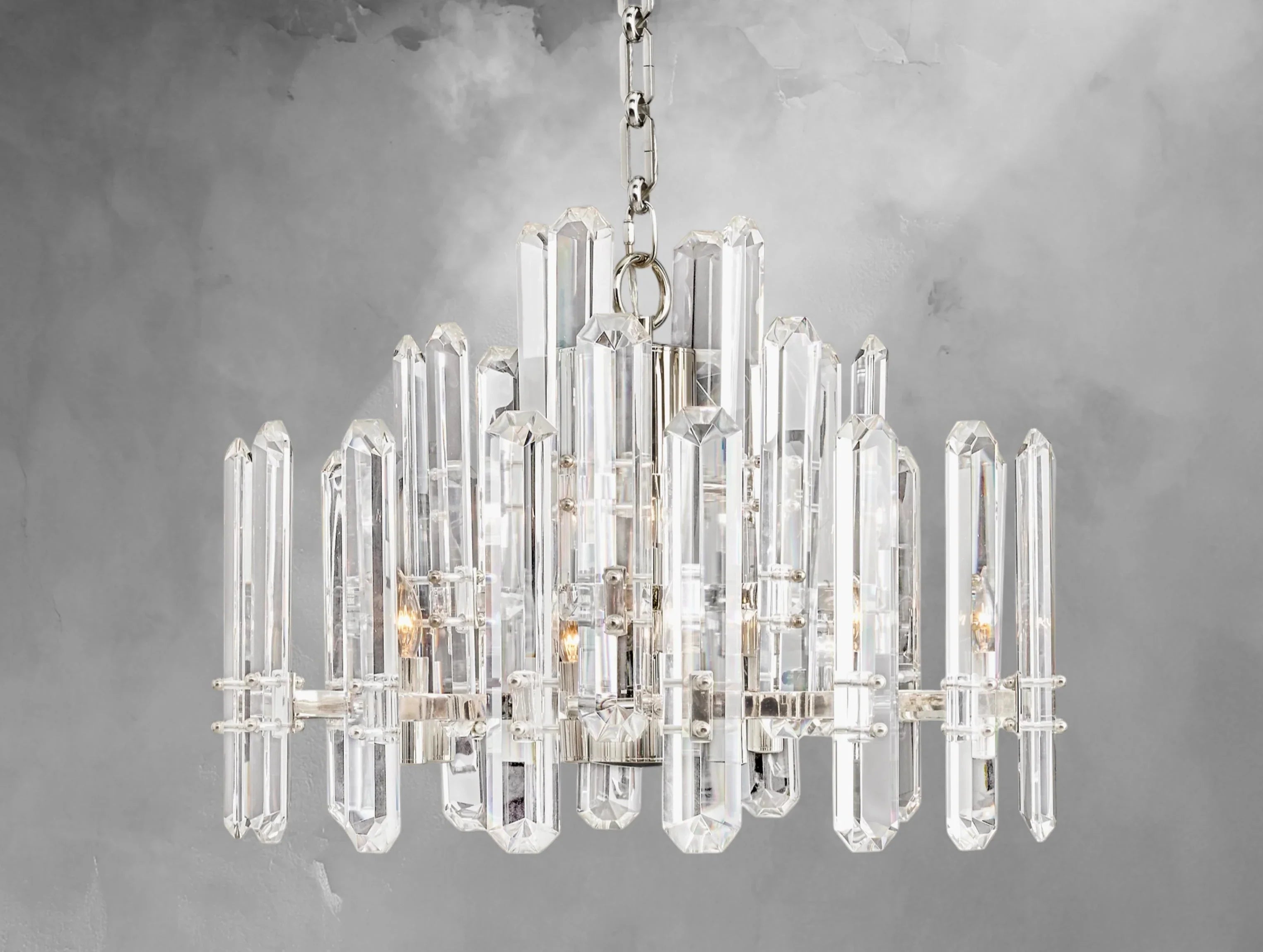 Baingham Round Chandelier - Cyran Lamps