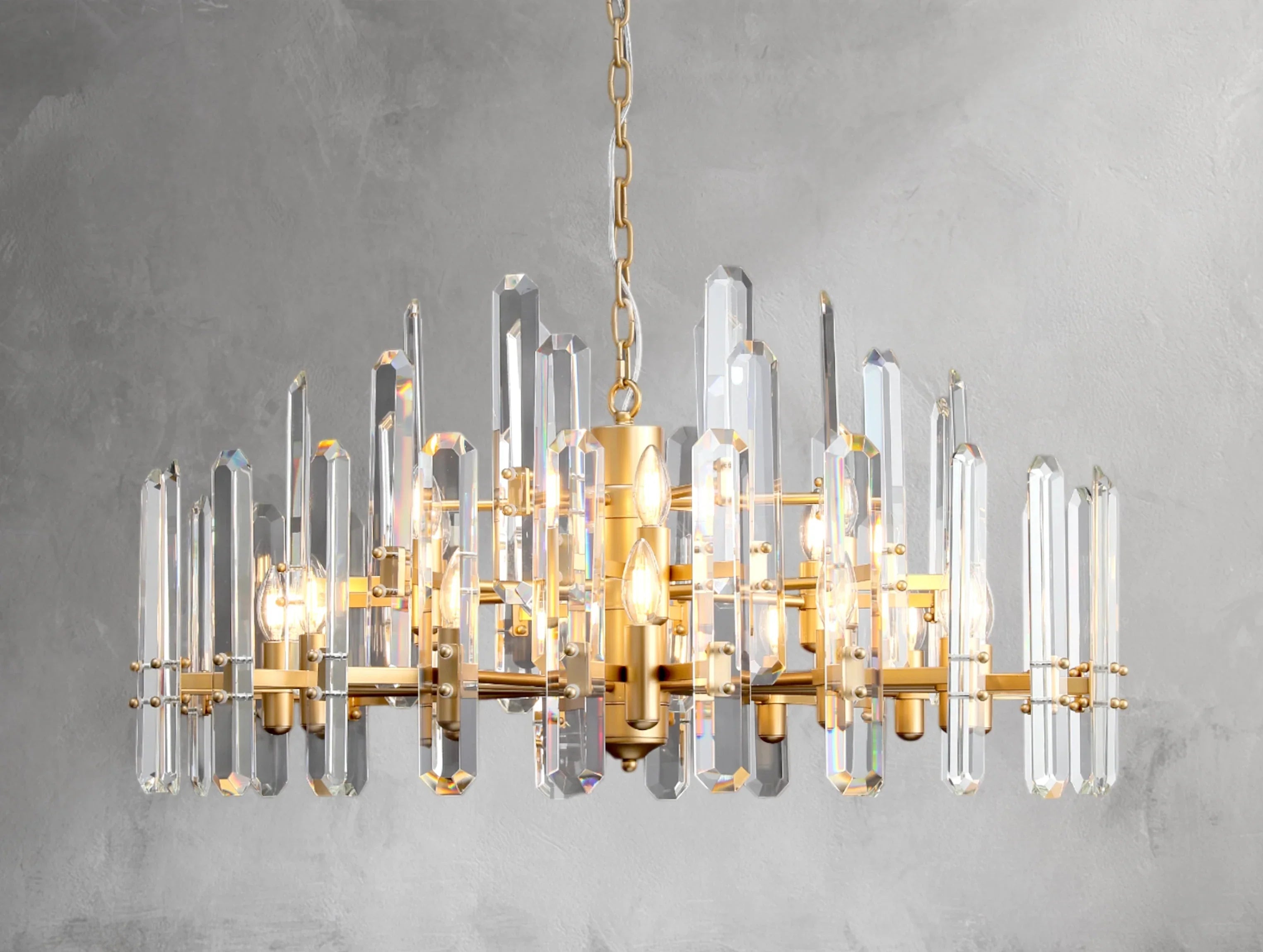 Baingham Round Chandelier - Cyran Lamps