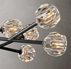 Beula De Clear Cristal Glass Rod Pendant - Cyran Lamps