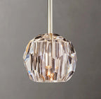 Beula De Clear Cristal Glass Rod Pendant - Cyran Lamps