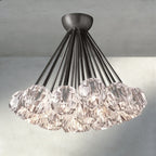 Beula De Clear/ Smoke Cristal Flushmount 24" - Cyran Lamps