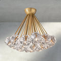 Beula De Clear/ Smoke Cristal Flushmount 24" - Cyran Lamps