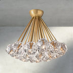 Beula De Clear/ Smoke Cristal Flushmount 24" - Cyran Lamps