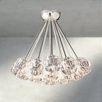 Beula De Clear/ Smoke Cristal Flushmount 24" - Cyran Lamps