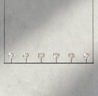 Beula De Cristal Clear Glass Linear Chandelier 48", 60" - Cyran Lamps