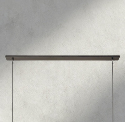 Beula De Cristal Clear Glass Linear Chandelier 48", 60" - Cyran Lamps