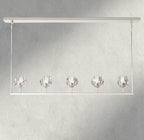 Beula De Cristal Clear Glass Linear Chandelier 48", 60" - Cyran Lamps