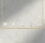 Beula De Cristal Clear Glass Linear Chandelier 48", 60" - Cyran Lamps