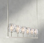 Beula De Cristal Clear Glass Linear Chandelier 48", 60" - Cyran Lamps