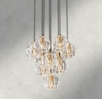 Beula De Cristal Clear/ Smoke Glass Round Cluster Chandelier 14", 19", 24", 30", 40" - Cyran Lamps