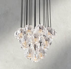 Beula De Cristal Clear/ Smoke Glass Round Cluster Chandelier 14", 19", 24", 30", 40" - Cyran Lamps