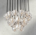 Beula De Cristal Clear/ Smoke Glass Round Cluster Chandelier 14", 19", 24", 30", 40" - Cyran Lamps