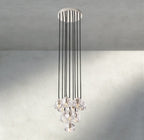 Beula De Cristal Clear/ Smoke Glass Round Cluster Chandelier 14", 19", 24", 30", 40" - Cyran Lamps
