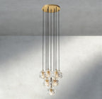 Beula De Cristal Clear/ Smoke Glass Round Cluster Chandelier 14", 19", 24", 30", 40" - Cyran Lamps