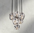 Beula De Cristal Clear/ Smoke Glass Round Cluster Chandelier 14", 19", 24", 30", 40" - Cyran Lamps